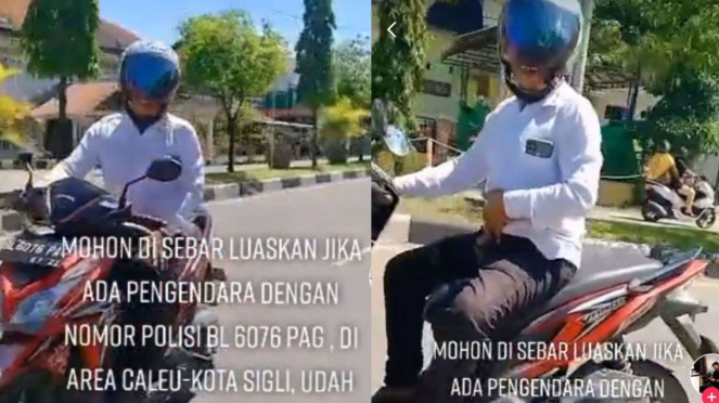 3 Fakta Pria Pamer Alat Kelamin di Aceh Sambil Bawa Motor