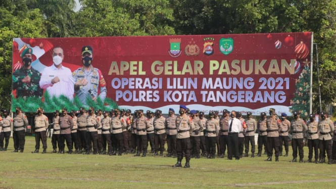 Apel Gelar Pasukan Polres Kota Tangerang
