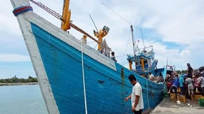 Ilustrasi - kapal nelayan di pelabuhan Idi Aceh Timur.