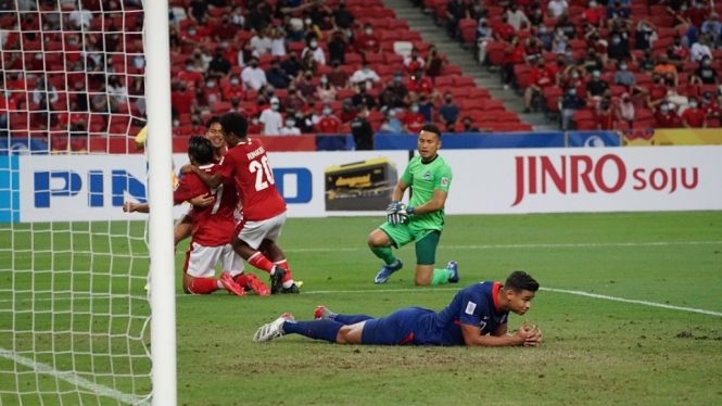 Timnas Indonesia mengalahkan Singapura