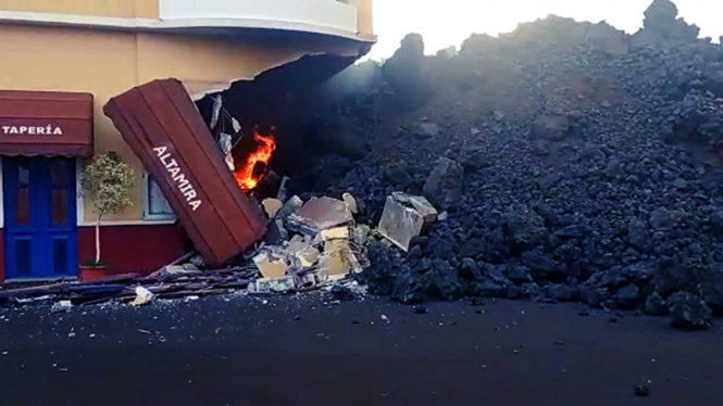 Dampak erupsi Gunung berapi Cumbre Vieja di La Palma, Kepulauan Canaria, Spanyol