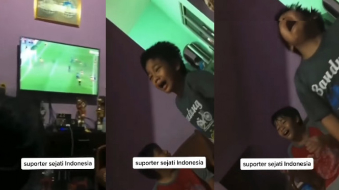 Viral Anak Teriak Histeris saat Nadeo Gagalkan Tendangan Penalti Singapura