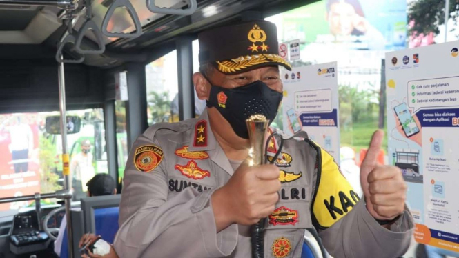 Kapolda Jawa Barat Inspektur Jenderal Polisi Suntana.