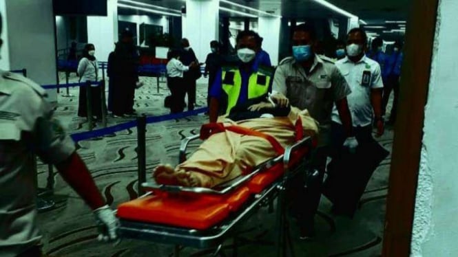 Seorang penumpang bernama Asnawi meninggal di Bandara Soekarno-Hatta.