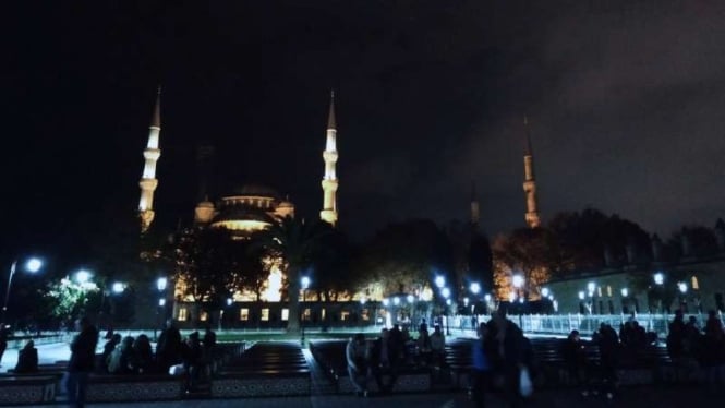 Istanbul, Turki kala malam