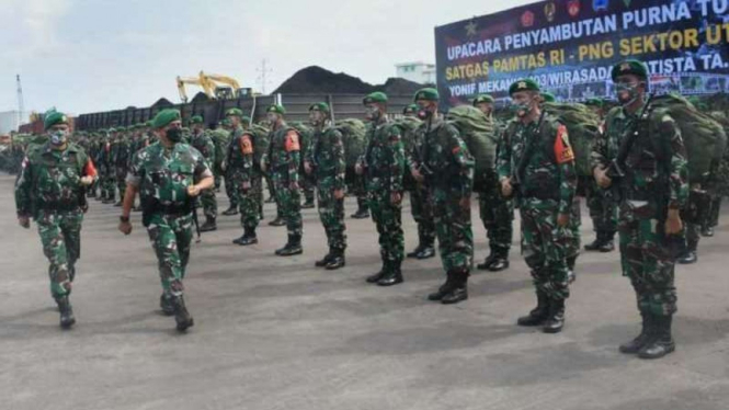 VIVA Militer: Pangdam IV/Diponegoro sambut kedatangan Yonif Mekanis 403/WP