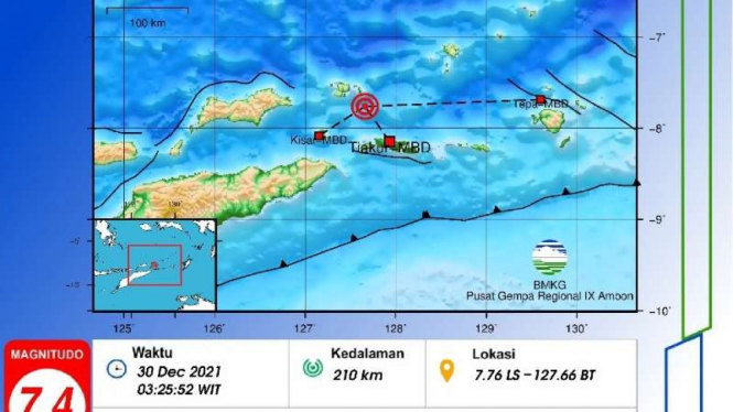 Gempa bumi guncang Maluku dan sekitarnya