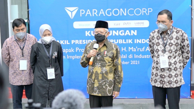 Kunjungan Wakil Presiden RI ke pabrik Paragon