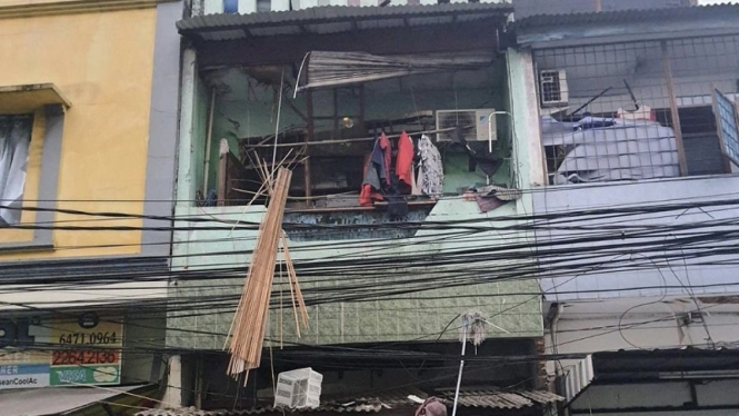 Rumah warga rusak akibat ledakan tabung gas