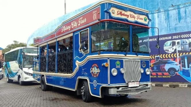 Bus Macito wisata Kota Malang