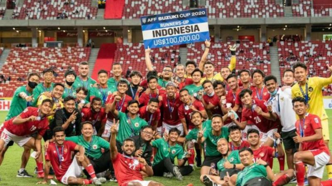 Timnas Indonesia runner up Piala AFF 2020.