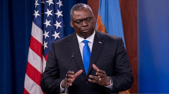 El secretario de Defensa de Estados Unidos (Menhan), Lloyd Austin