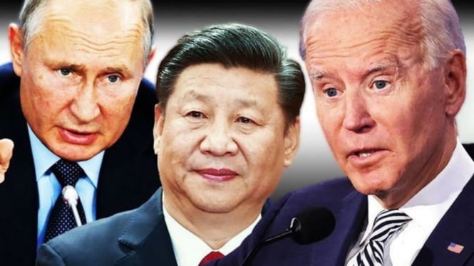 Vladimir Putin, Xi Jinping, dan Joe Biden.