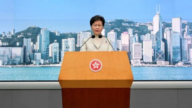 Kepala Eksekutif Hong Kong, Carrie Lam.