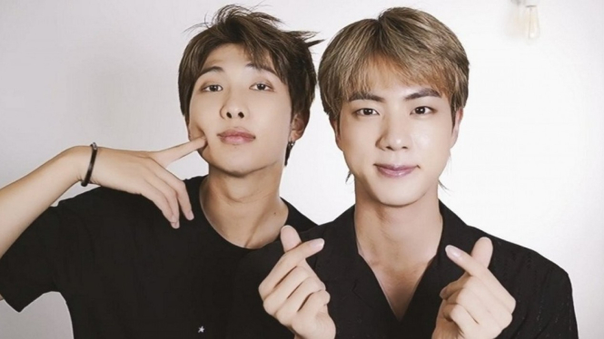 RM dan Jin BTS.