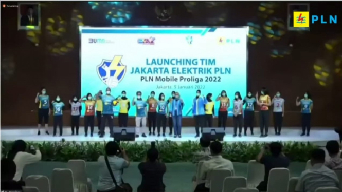 Launching tim putri Jakarta Elektrik PLN jelang Proliga 2022