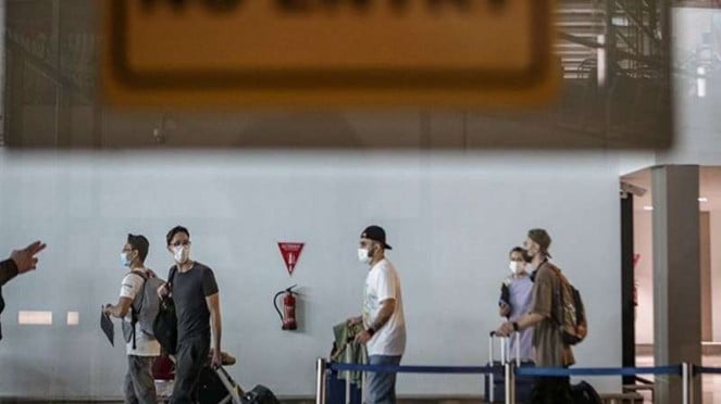 Cittadini stranieri al terminal Tangerang dell'aeroporto internazionale, Soekarno-Khatta