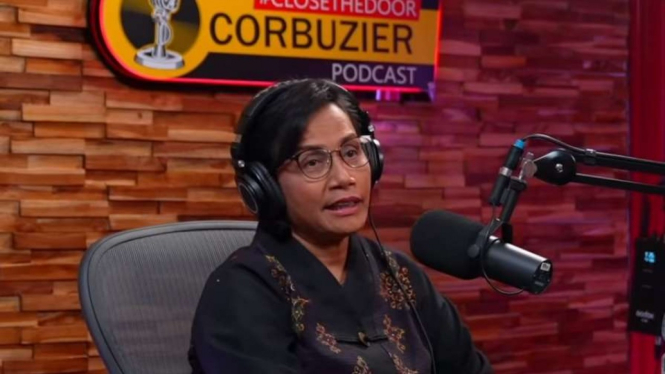 Menteri Keuangan Sri Mulyani di Podcast Deddy Corbuzier.