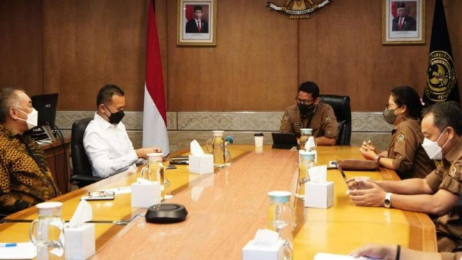 Wakil Gubernur Sumatera Utara, Musa Rajekshah menemui Sandiaga Uno
