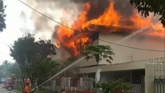 Kebakaran rumah di Cilandak.