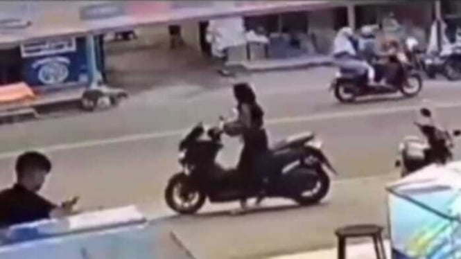 Viral wanita pengguna Yamaha NMAX