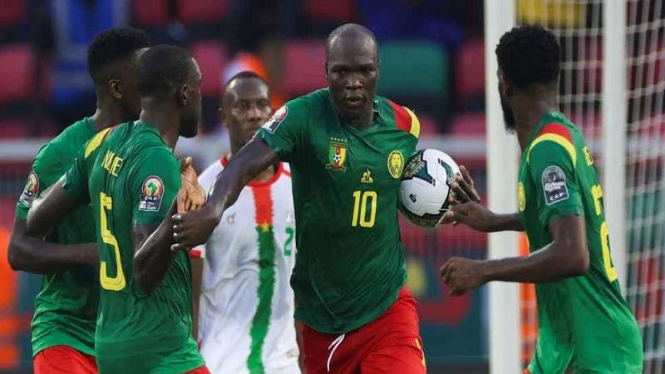 Timnas Kamerun menghadapi Burkina Faso