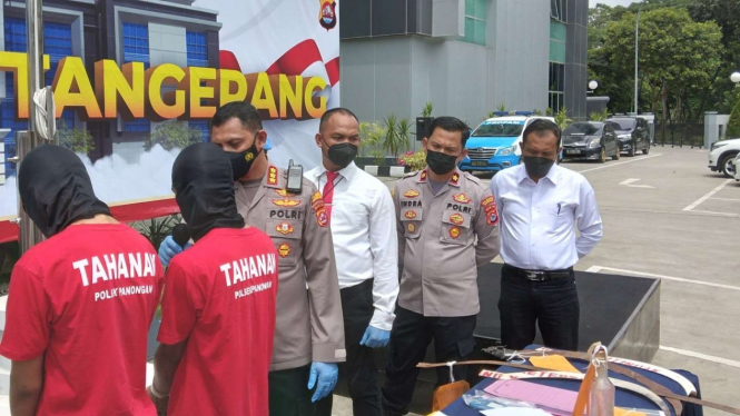 Polisi tangkap anggota geng motor di Tangerang.