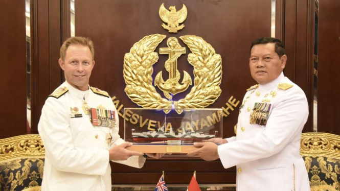 VIVA Militer: Laksamana TNI Yudo Margono terima kunjungan Kasal Australia