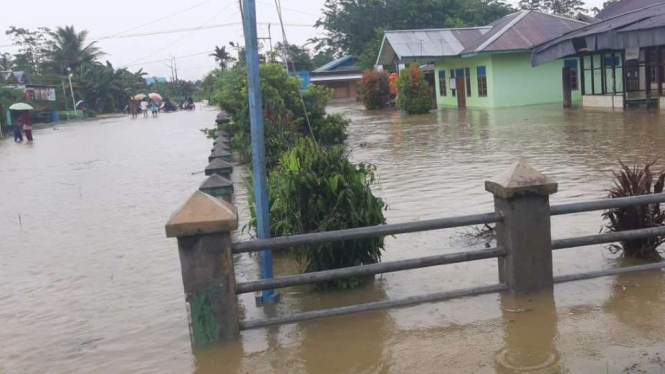 Banjir di Kota Jayapura, Papua.
