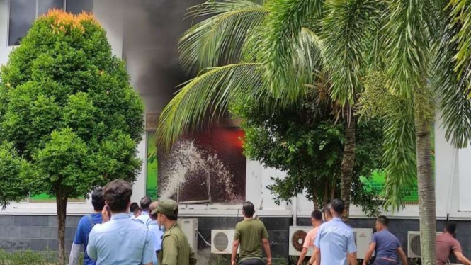 Kebakaran di DPRD Batam