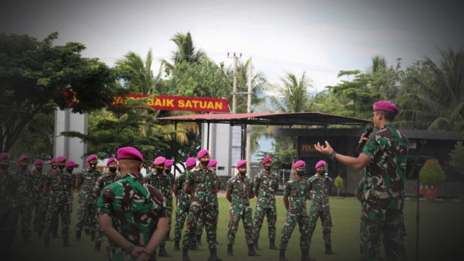 VIVA Militer: Pasukan Harimau Sumater Marinir siap bergerak ke Jakarta.