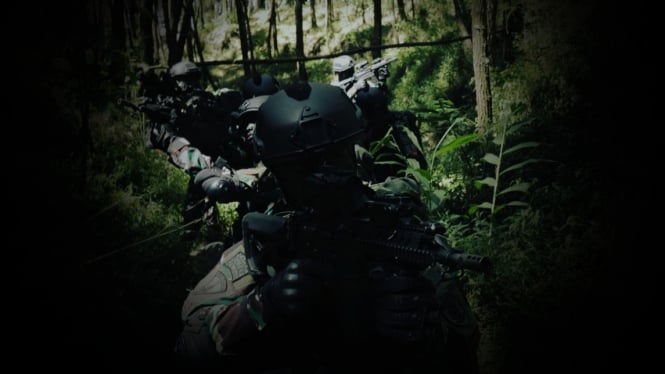 VIVA Militer: Prajurit Yonif Mekanis Raider 411/Pandawa di hutan.