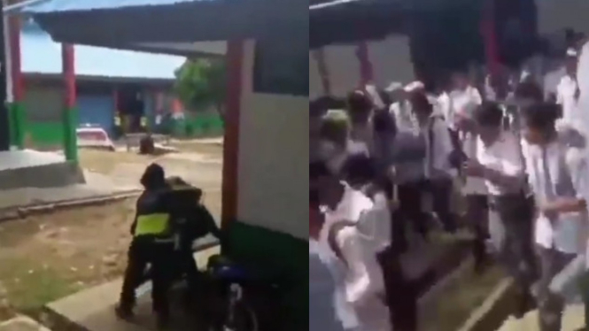 Viral Polisi Angkut Motor di Sekolah Diteriaki Siswa 