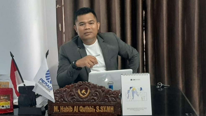 Kuasa hukum pelaku penendang sesajen Hadfana Firdaus, Moh. Habib Al Kutbi.