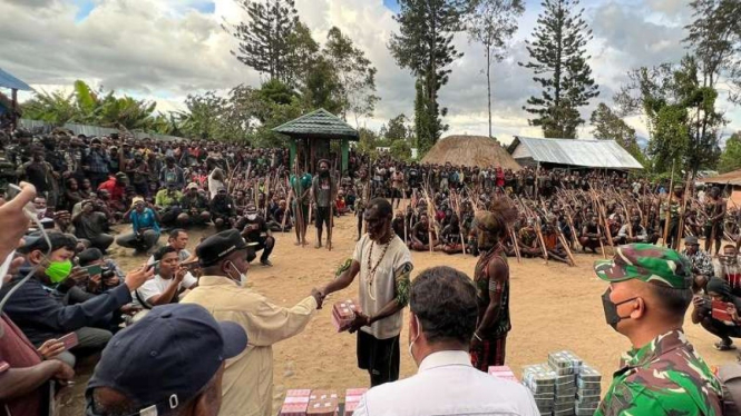 Aparat memediasi kesepakatan damai 2 kelompok suku di Nduga dan Lanny Jaya Papua