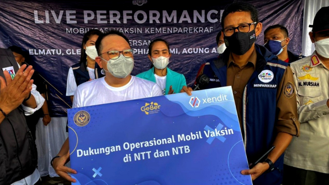 Program mobil vaksin Kemenparekraf bekerja sama dengan Xendit.