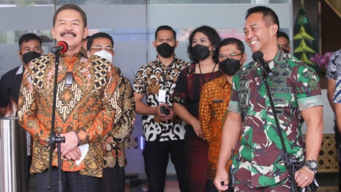 Panglima TNI Jenderal Andika Perkasa dan Jaksa Agung