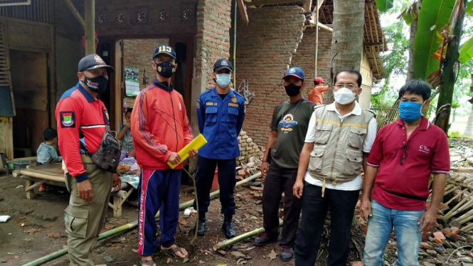 Rumah di Tangerang Yang Rusak Terdampak Gempa Banten Jumat 14 Januari 2022