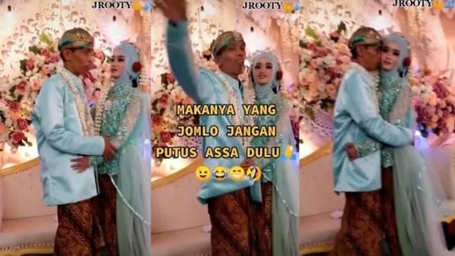 Viral Pengantin Pria Ini Bikin Iri Netizen