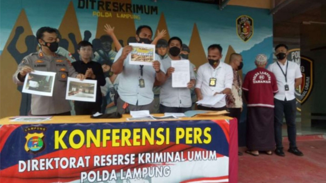 Konferensi PERS Polda Lampung
