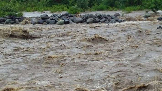 Banjir di Kabupaten Ende, Nusa Tenggara Timur.