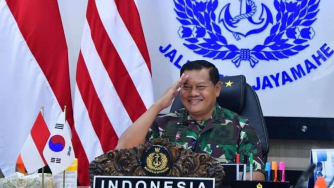 VIVA Militer: KSAL Laksamana TNI Yudo Margono ketika bertemu dengan Kasal Korsel