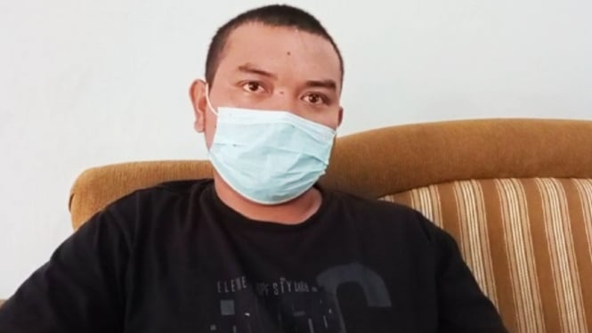 Jefri Sembiring (27), salah seorang penghuni kerangkeng manusia di rumah Bupati Langkat nonaktif, Terbit Rencana Peranginangin.