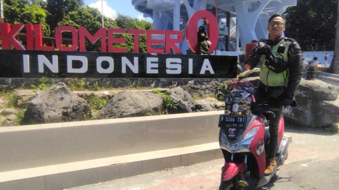 Yamaha Lexi Disiksa Ribuan Kilometer Hingga Titik Nol Indonesia