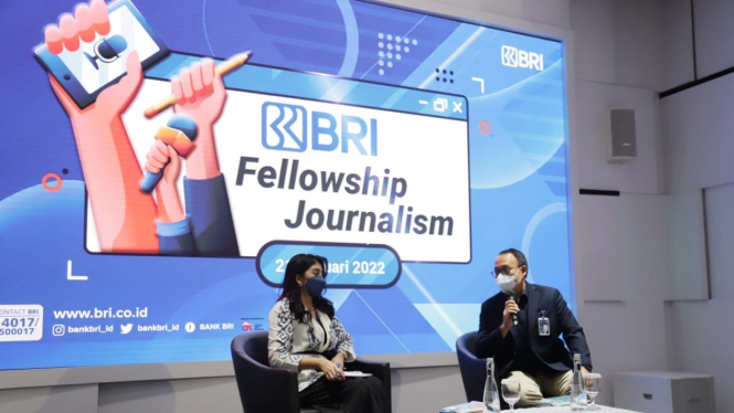 Acara pengarahan peserta Fellowship Journalism (21/01) oleh BRI.