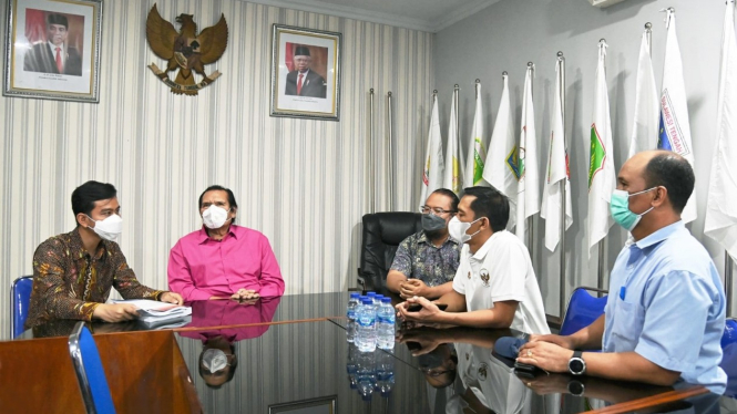 Wali Kota Solo, Gibran Rakabuming Raka, bertemu pengurus NPC Indonesia