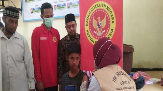 BIN menggelar vaksinasi anak di Aceh