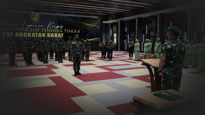 VIVA Militer: Kenaikan pangkat perwira tinggi TNI Angkatan Darat.