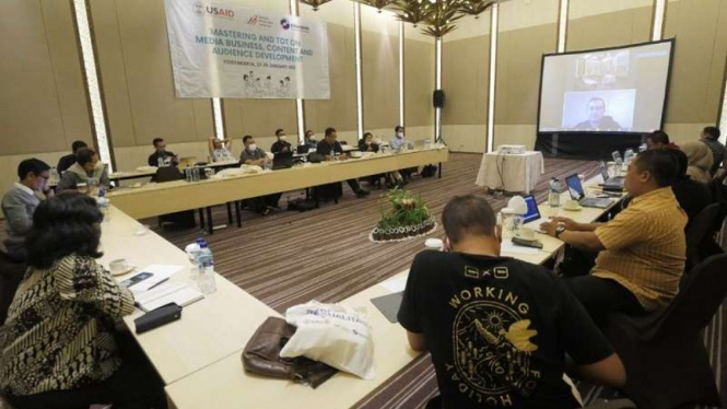 Asosiasi Media Siber Indonesia (AMSI) menggelar Mastering modul pelatihan
