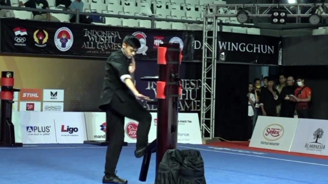Wing Chun saat diperlombakan di Indonesia Wushu All Games 2021